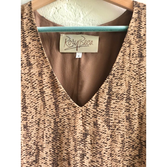 Rory Beca Snakeskin Bubble Sleeve Shift Dress - Picture 5 of 5
